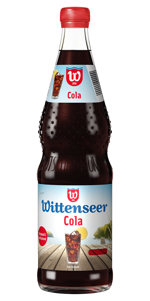 Flasche der Cola Mix Limonade von der Wittenseer Quelle