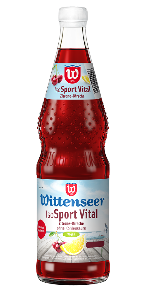 Wittenseer IsoSport Vital Zitrone-Kirsch Flasche 700ml