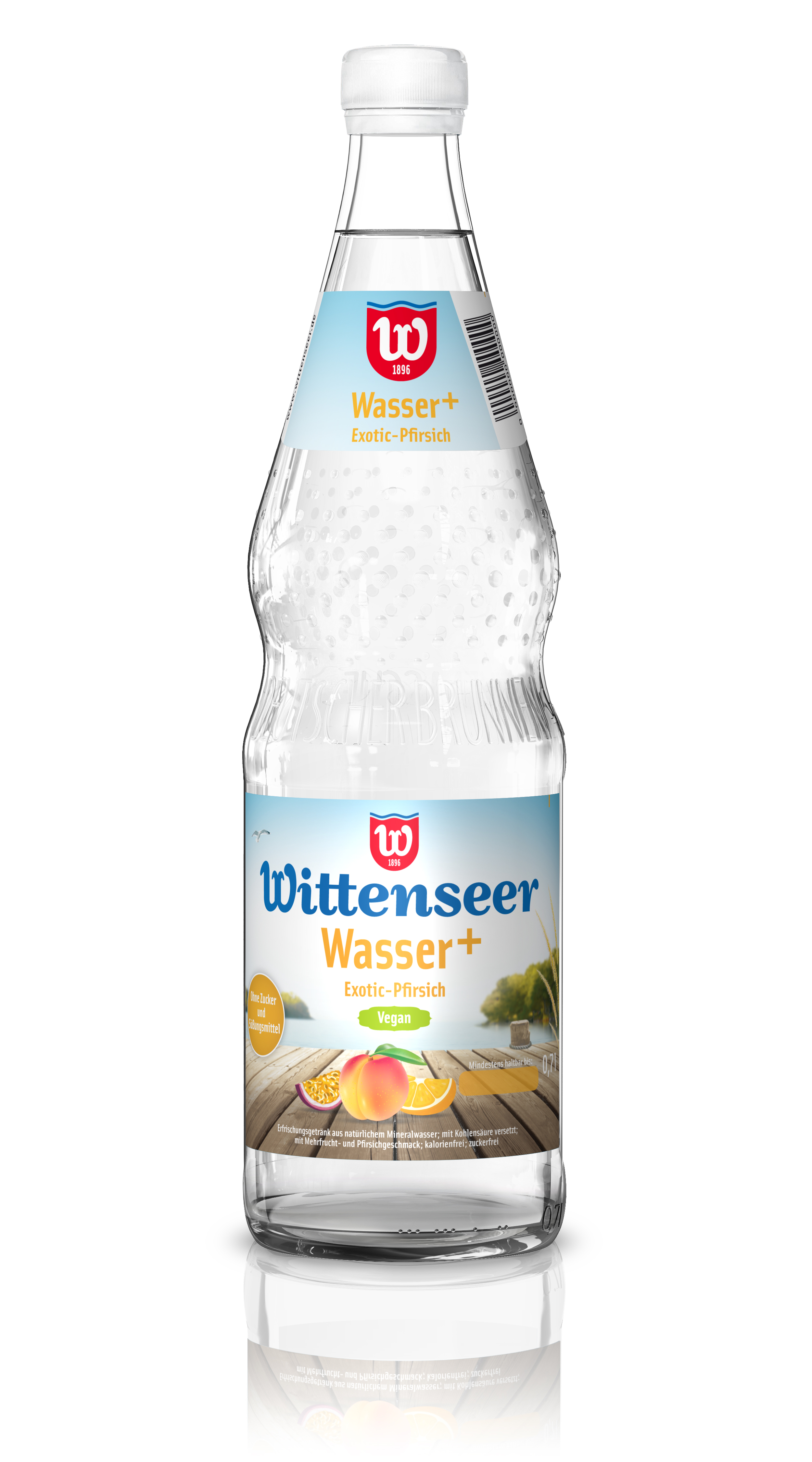 Wasser plus Exotic-Pfirsich