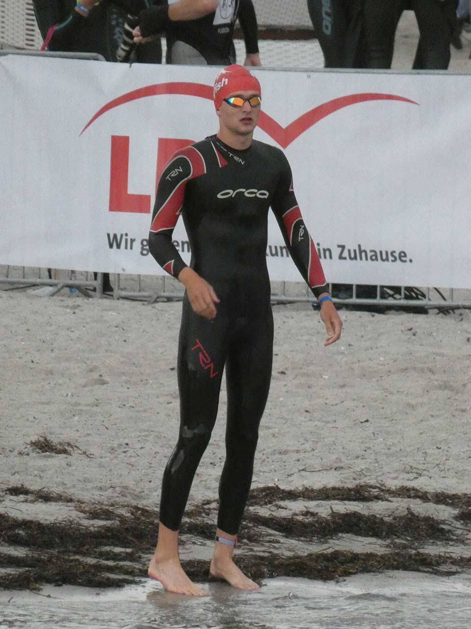 Lovis beim Schwimmstart des Ostseemans