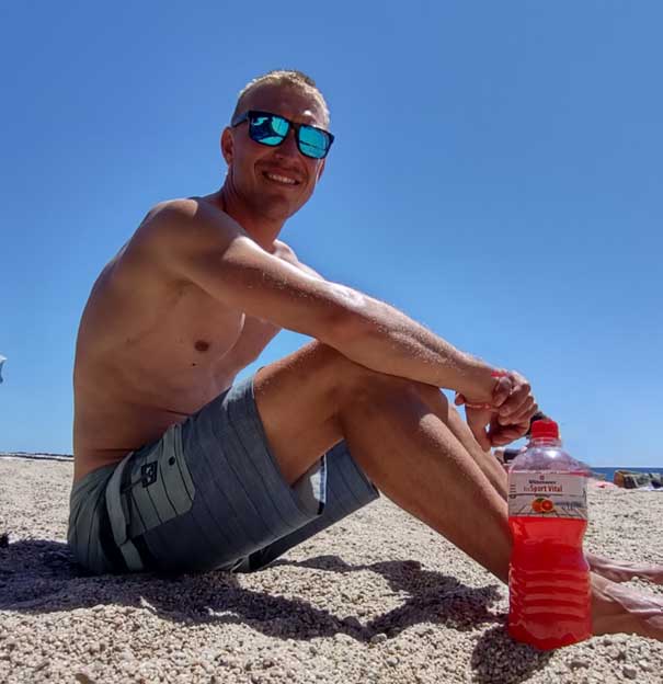 Relaxen am Strand mit einem kühlen Wittenseer