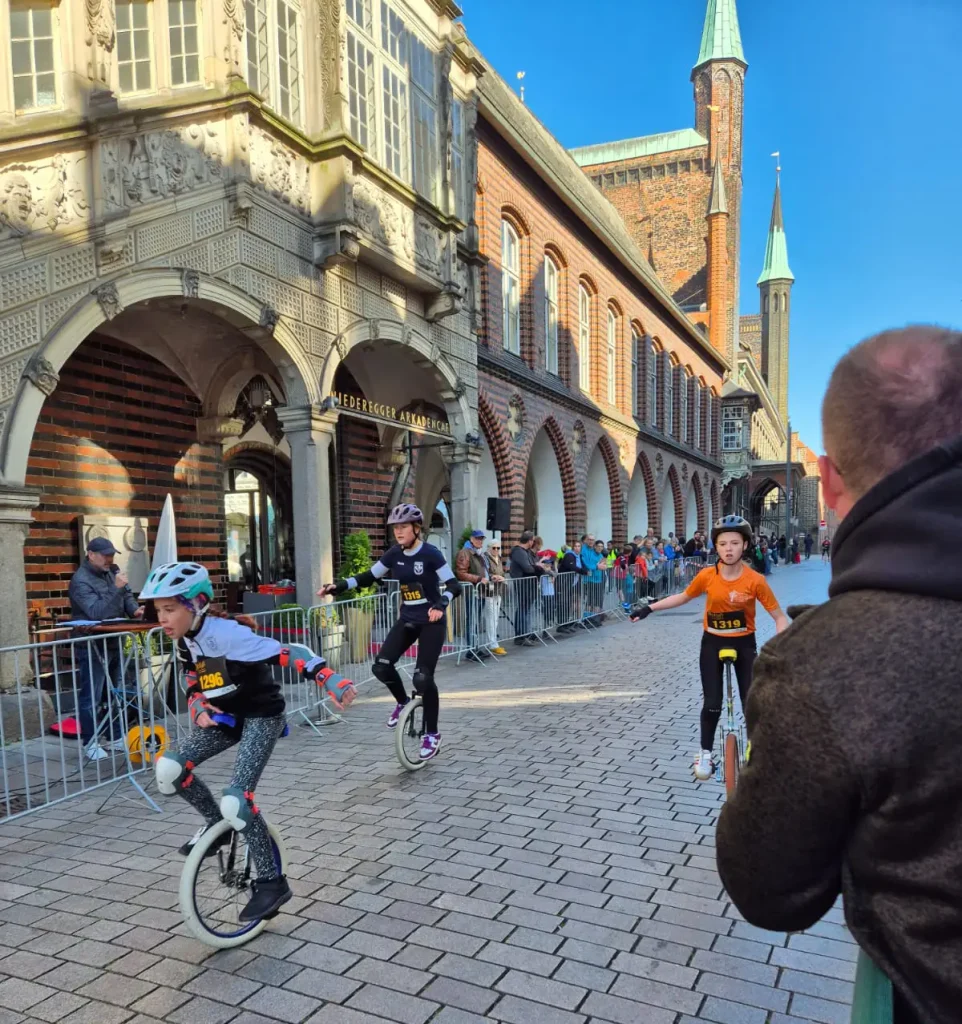 Einradrennen beim Lübecker City Lauf 2025